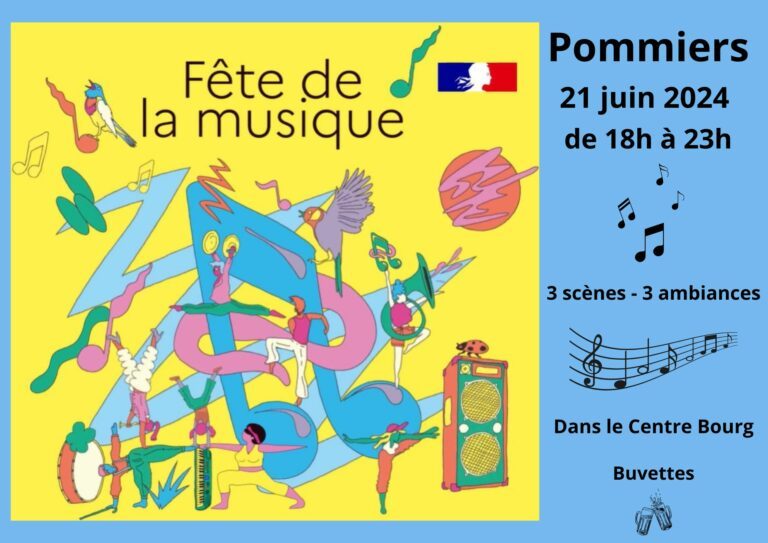 Affiche fête de la musique 2024