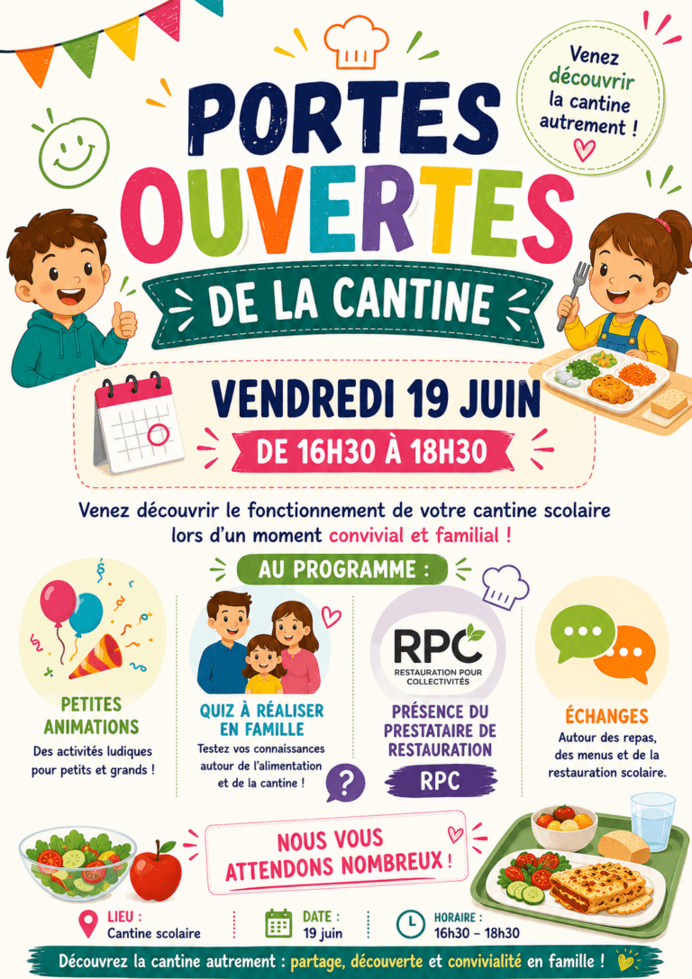 Portes ouvertes cantine