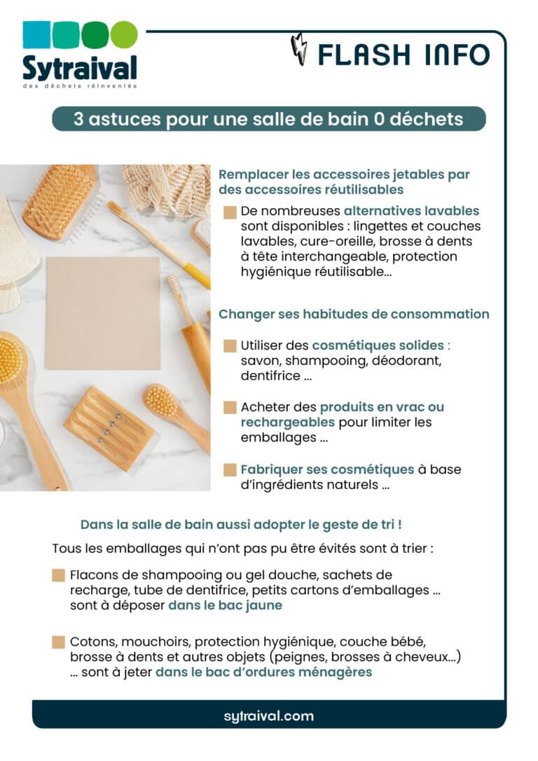 Flash info Gestes pour la salle de bains 20 juillet 2026