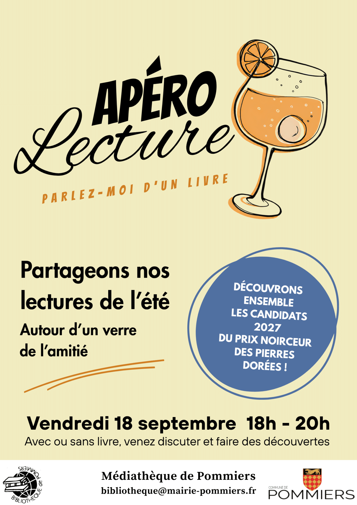 Apéro lecture - Parlez-moi d'un livre !
